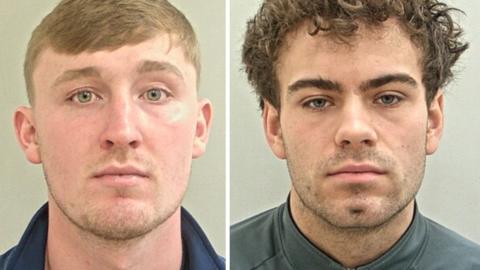Alfie Forsyth and James Evans's mugshots