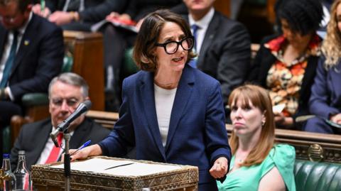 Liz Kendall speaking in the House of Commons chamber.