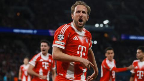 Harry Kane celebrates