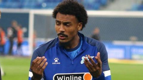 Wilson Isidor playing for Zenit St Petersburg during the Russian Premier League football match against Dynamo Moscow