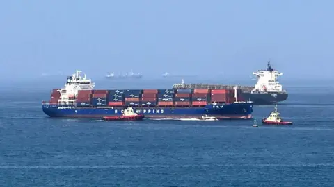 Cargo ship near Strait of Hormuz