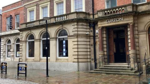 The entrance to Sheffield's Curzon Cinema. 