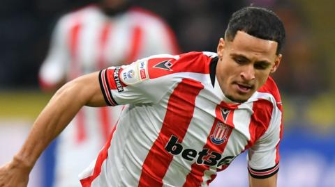 Ali Al-Hamadi in action for Stoke City