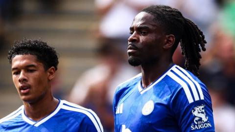 Caleb Okoli put Leicester in front against Northampton