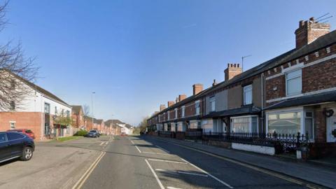 Thornaby Road is a residential street in Thornaby. It is a single-carriageway with houses on either side.