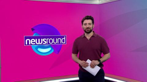 Ricky on the Newsround set