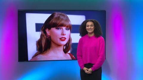 Nina on the Newsround set