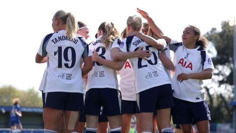 Tottenham celebrate