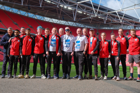 The West Bromwich Albion blind team