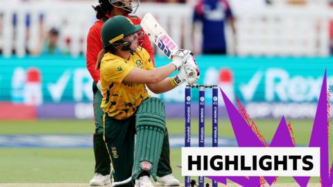 Nadine de Klerk plays the slog sweep