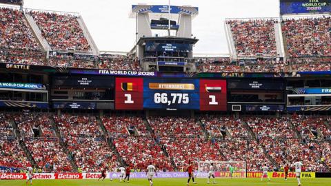 Scoreboard of Belgium and Egypt's result
