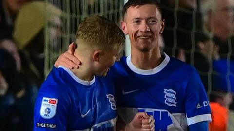 Birmingham celebrate a goal 