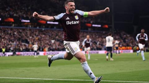John McGinn celebrates