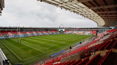 Gneral view of Parc y Scarlets in Llanelli