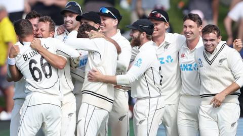 New Zealand celebrate victory