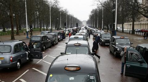 Black cab protest