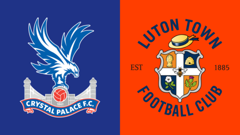 Crystal Palace v Luton fixture graphic