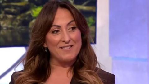 Image of Natalie Cassidy being interview on The One Show