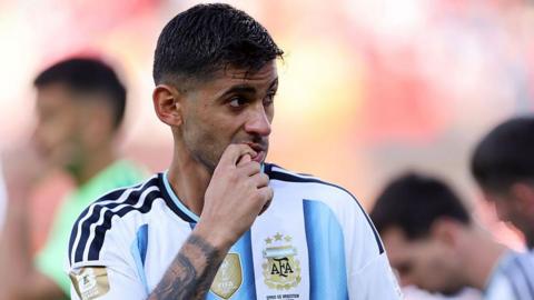 Cristian Romero of Argentina