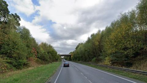 The A57 near Worksop