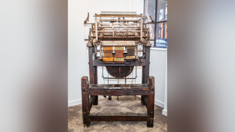 The machine that made Jedediah Strutt, the founding father of the Belper Mills, returns to Belper for display in Belper Library.