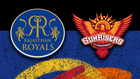 Rajasthan Royals v Sunrisers Hyderabad badge graphic