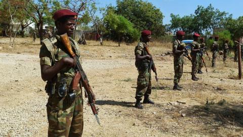 Ethiopian soldiers (file photo, March 2012)