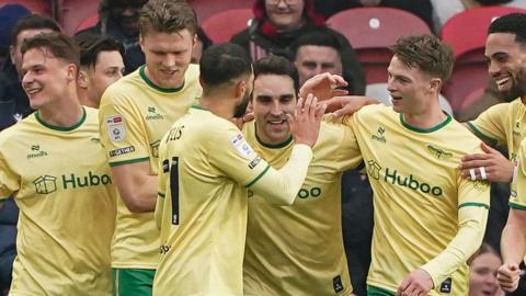 Bristol City celebrate a goal