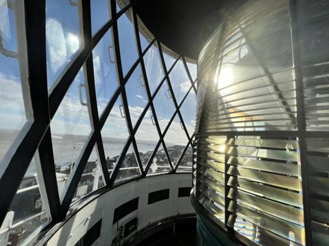 Guided tours begin at the 31m (102ft) tower, which offers panoramic views from the top.