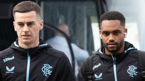 Rangers players Tom Lawrence and Danilo