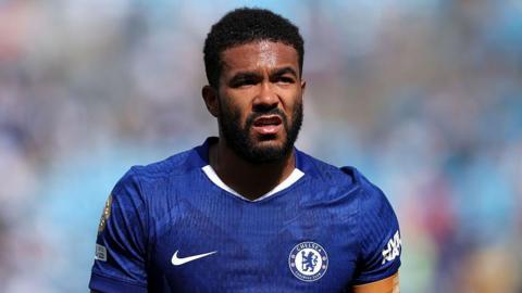 Reece James in a Chelsea shirt during a match
