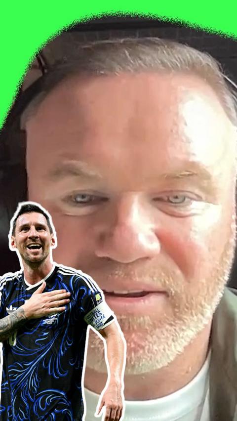 Wayne Rooney talking about Lionel Messi