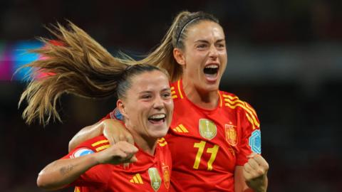 Spain celebrate