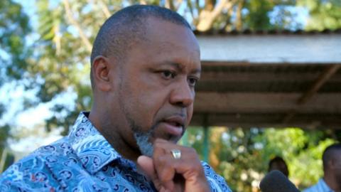 Malawi's Vice-President Saulos Klaus Chilima arrives at a polling station in Lilongwe, Malawi May 21, 2019