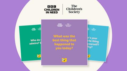 Children in Need branded cards.