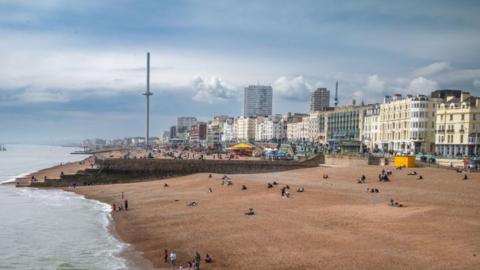 A view across Brighton seafront.