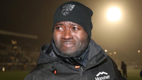 George Elokobi managing Maidstone United