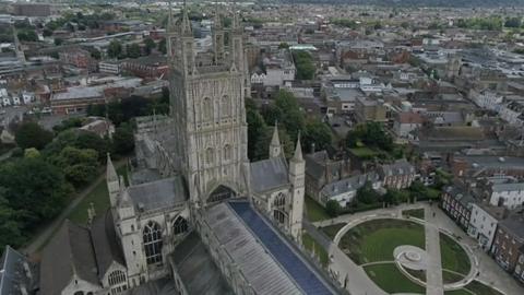 Gloucester Cathedral and city centre