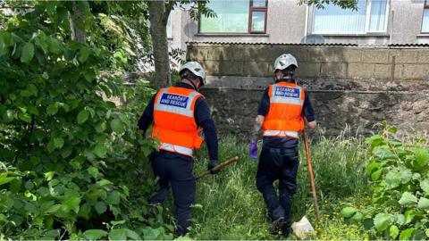 Search teams on Saturday have been scouring undergrowth