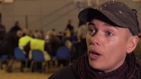 Yellow-vest protester at Grand Debate