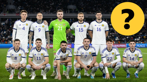 The Scotland team that started against Georgia and a question mark