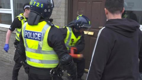 Police raid in Fraserburgh