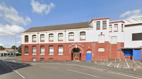 Red brick and white building in Hinckley