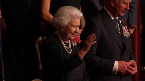 The Queen at the Festival of Remembrance concert