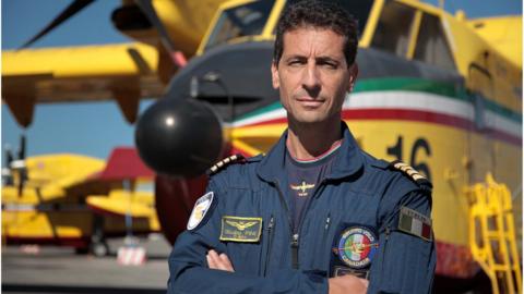 Giulio Fini is a Canadair commander and the managing director of aerial emergency services company Avincis Italia