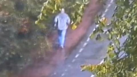 CCTV image of man in Rouken Glen Park