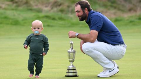 Scottie Scheffler and son Bennett