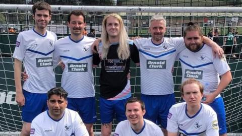 Sam Hill, centre, said the Yorkshire Terriers will not be joining an FA league