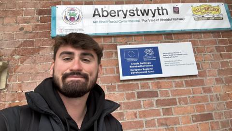 Jared Evitts in Aberystwyth