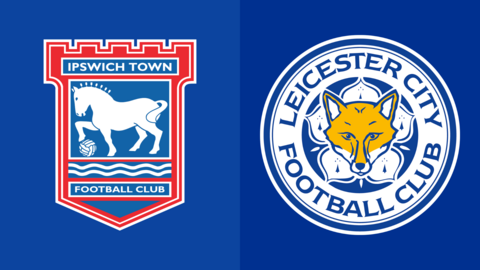 Ipswich Town and Leicester City club badges